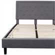 Flash Furniture Roxbury Tufted Queen Platform Bed in Light Gray