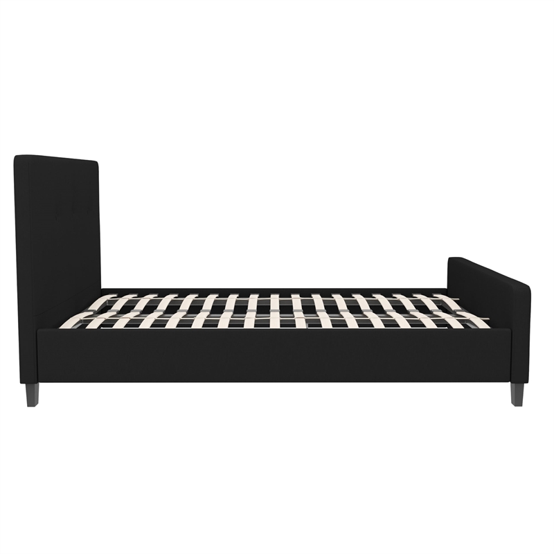 Flash Furniture Tribeca Tufted Full Platform Bed in Black