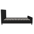 Flash Furniture Tribeca Tufted Full Platform Bed in Black