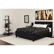 Flash Furniture Tribeca Tufted Full Platform Bed in Black