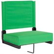 Flash Furniture Grandstand Comfort Seat in Aluminum Frame - Bright Green