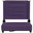 Flash Furniture Grandstand Comfort Seat in Aluminum Frame - Dark Purple