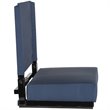 Flash Furniture Grandstand Comfort Seat in Aluminum Frame - Navy Blue