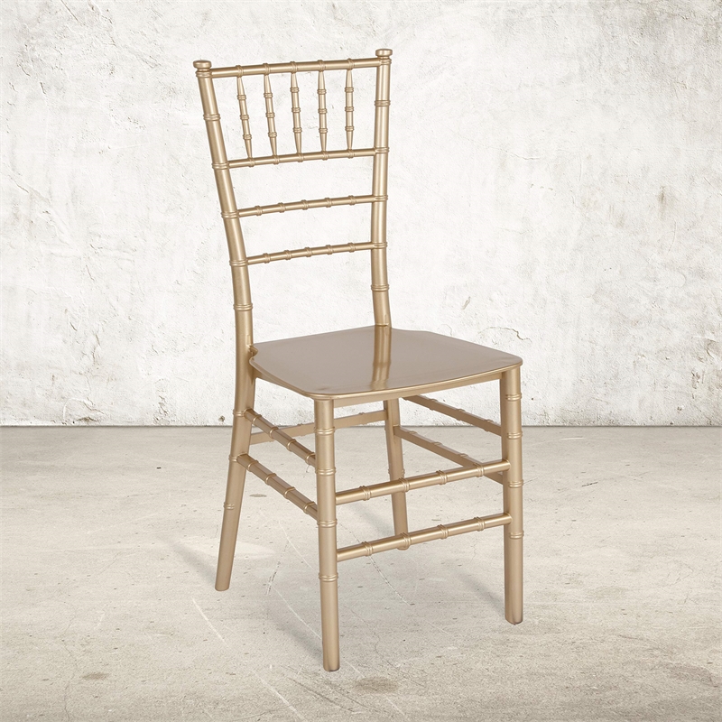Flash Furniture Hercules Chiavari Dining Chair in Gold