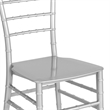 Flash Furniture Hercules Chiavari Dining Chair in Silver