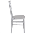 Flash Furniture Hercules Chiavari Dining Chair in Silver