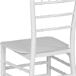 Flash Furniture Hercules Chiavari Dining Chair in White