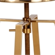 Flash Furniture Toledo Metal Adjustable Bar Stool in Gold