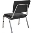Flash Furniture Hercules Faux Leather Bariatric Reception Chair in Black