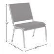 Flash Furniture Hercules 950 lb. Rated Black Fabric Bariatric Chair