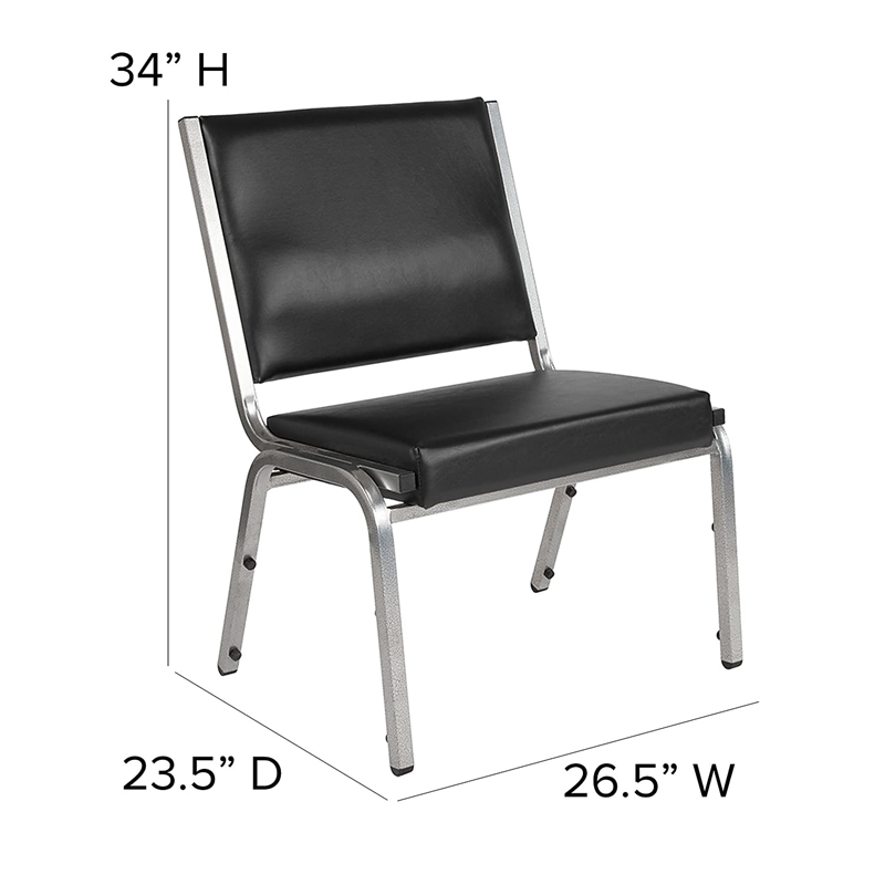 Flash Furniture Hercules 950 lb. Rated Black Vinyl Bariatric Chair