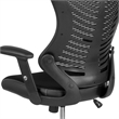 Flash Furniture Mesh High Back Swivel Drafting Stool in Black