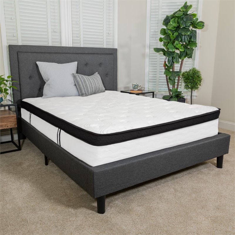 Flash Furniture Capri Full Memory Foam Mattress in White