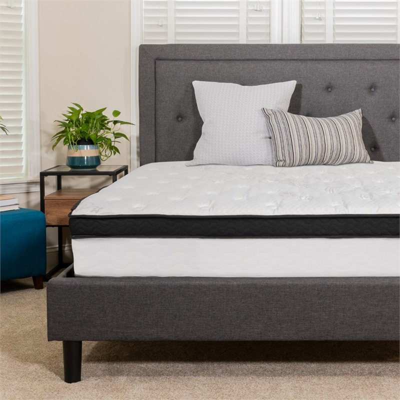 Flash Furniture Capri Full Memory Foam Mattress in White