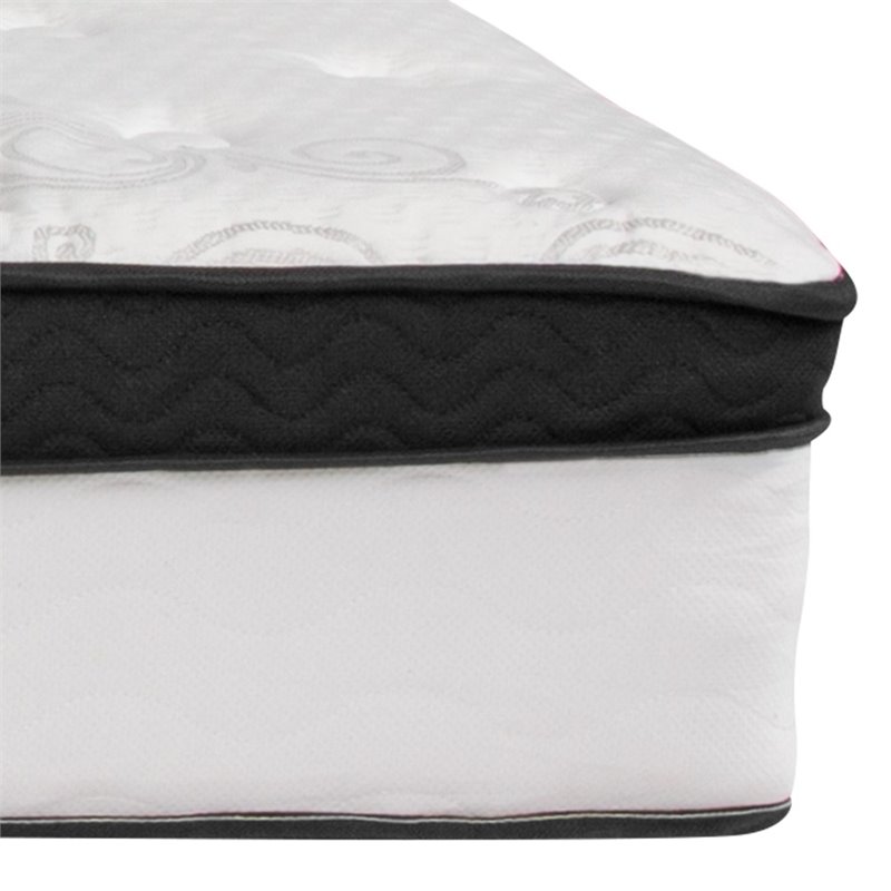 Flash Furniture Capri Full Memory Foam Mattress in White