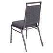 Flash Furniture Hercules Upholstered Banquet Event Chair in Dark Gray and Silver