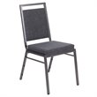 Flash Furniture Hercules Upholstered Banquet Event Chair in Dark Gray and Silver