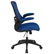 Flash Furniture Mid Back Mesh Office Swivel Chair in Blue