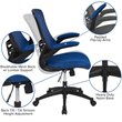 Flash Furniture Mid Back Mesh Office Swivel Chair in Blue