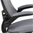 Flash Furniture Mid Back Mesh Office Swivel Chair in Dark Gray
