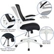 Flash Furniture Mid Back Mesh Office Swivel Chair in Black and White