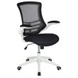 Flash Furniture Mid Back Mesh Office Swivel Chair in Black and White