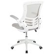 Flash Furniture Mid Back Mesh Office Swivel Chair in Light Gray and White