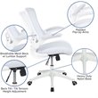 Flash Furniture Mid Back Mesh Office Swivel Chair in White
