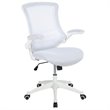 Flash Furniture Mid Back Mesh Office Swivel Chair in White