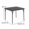 Flash Furniture Kids Folding Table In Black