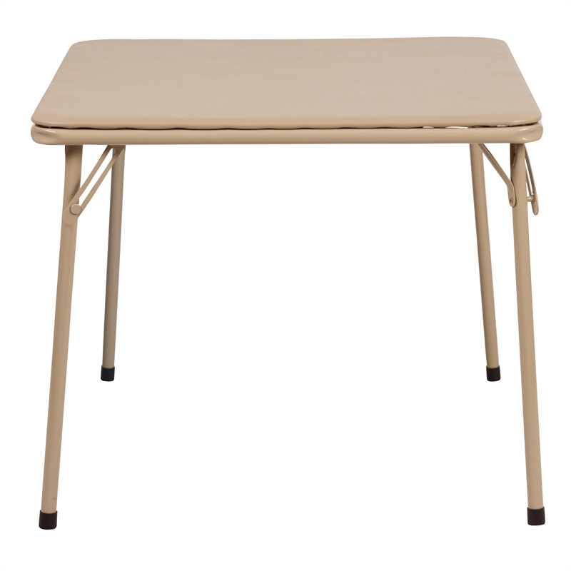 Flash Furniture Kids Folding Table In Tan