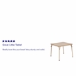 Flash Furniture Kids Folding Table In Tan