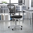 Flash Furniture Mid Back Executive Mesh Office Swivel Chair in Black and White
