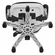 Flash Furniture Mid Back Executive Mesh Office Swivel Chair in Black and White