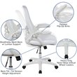 Flash Furniture High-Back Ergonomic Mesh Office Swivel Chair in White