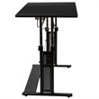Flash Furniture Laminate Top Pedestal Base Standing Desk in Black
