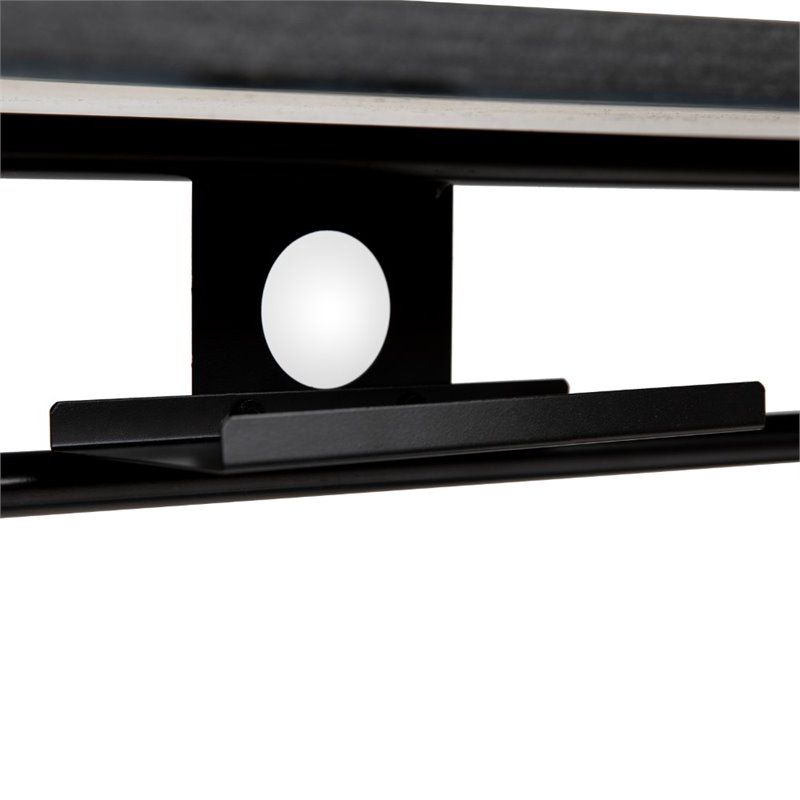 Flash Furniture Laminate Top Pedestal Base Standing Desk in Black