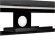 Flash Furniture Laminate Top Pedestal Base Standing Desk in Black