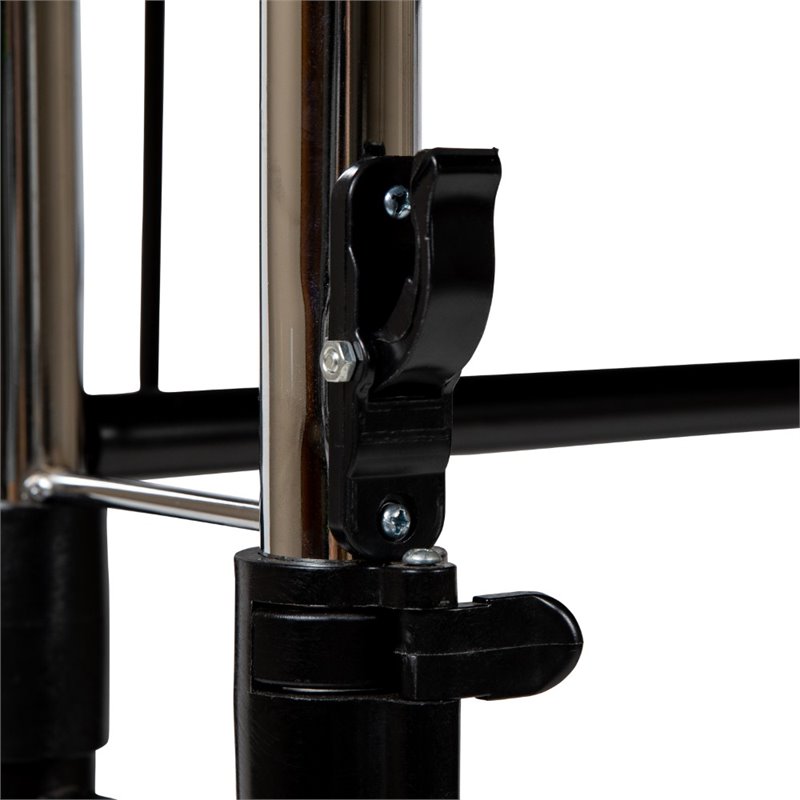 Flash Furniture Laminate Top Pedestal Base Standing Desk in Black