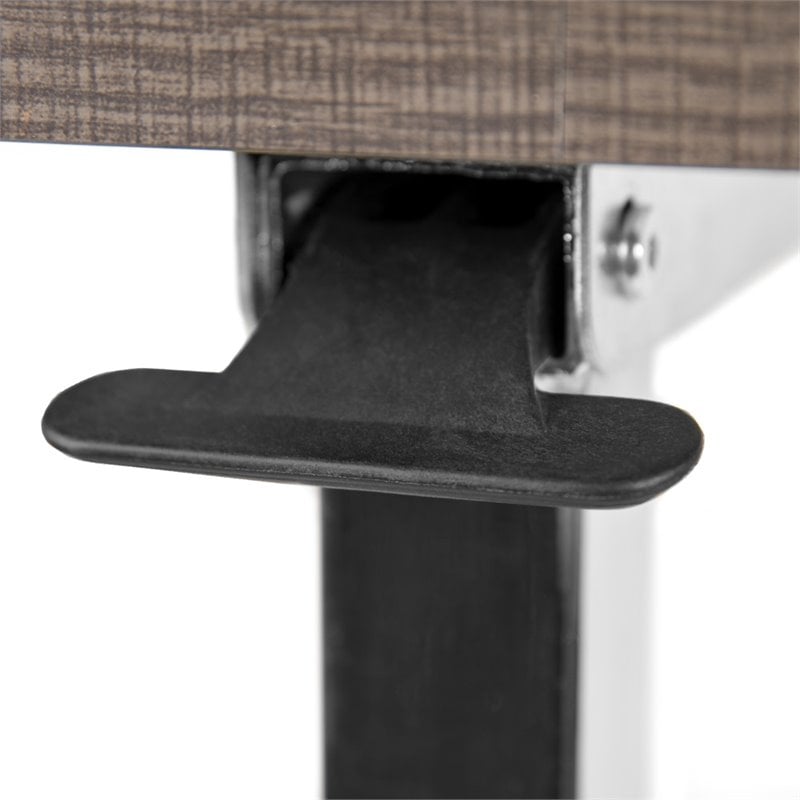 Flash Furniture Mobile Adjustable Bed Table In Oak