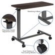 Flash Furniture Mobile Adjustable Bed Table In Oak