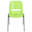 Flash Furniture Plastic Stack Chair In Green