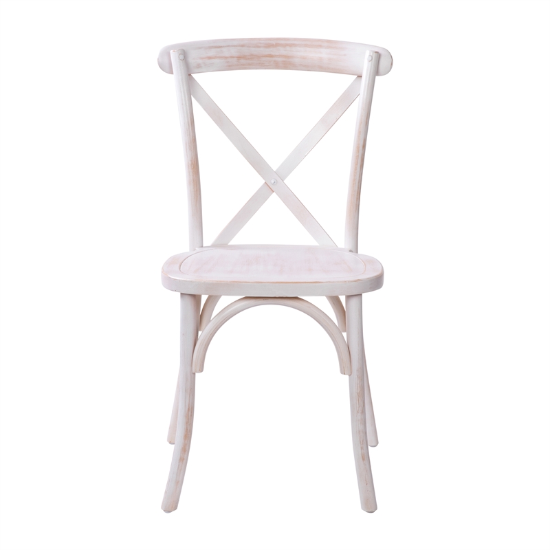 Flash Furniture Advantage X-Back Chair In Lime Wash