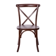 Flash Furniture Advantage X-Back Chair In Walnut