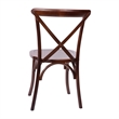 Flash Furniture Advantage X-Back Chair In Walnut