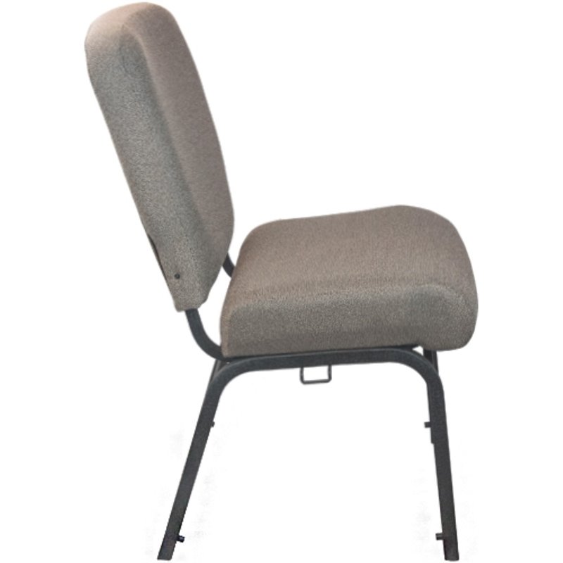 Flash Furniture Advantage Signature Elite Fabric Church Chair in Tan Speckle