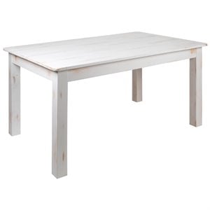 Flash Furniture 60X38 Rustic Farm Table In Antique Rustic White