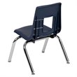 Flash Furniture Advantage Student Stack School Chair - 12-Inch In Navy