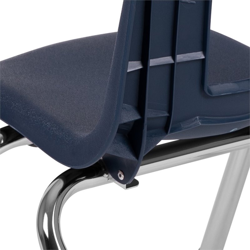 Flash Furniture Advantage Student Stack School Chair - 12-Inch In Navy