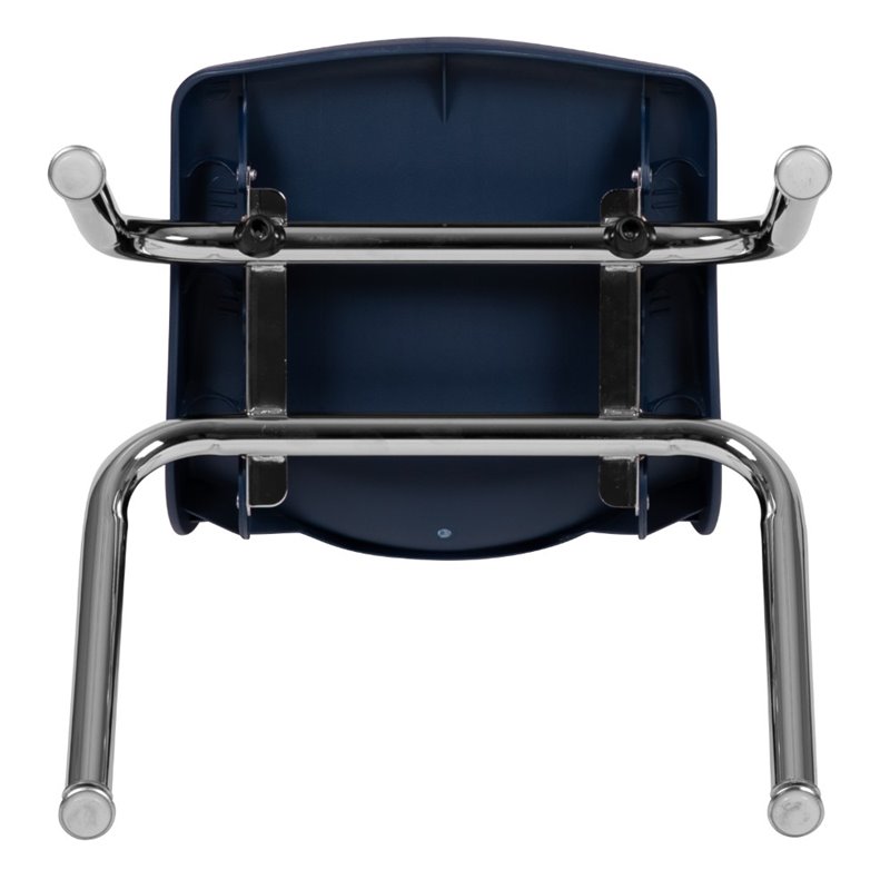 Flash Furniture Advantage Student Stack School Chair - 12-Inch In Navy
